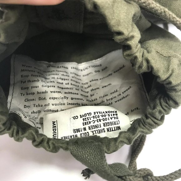 Knoxville Glove Co. Accessories Us Military Army Mitten Shells Cold